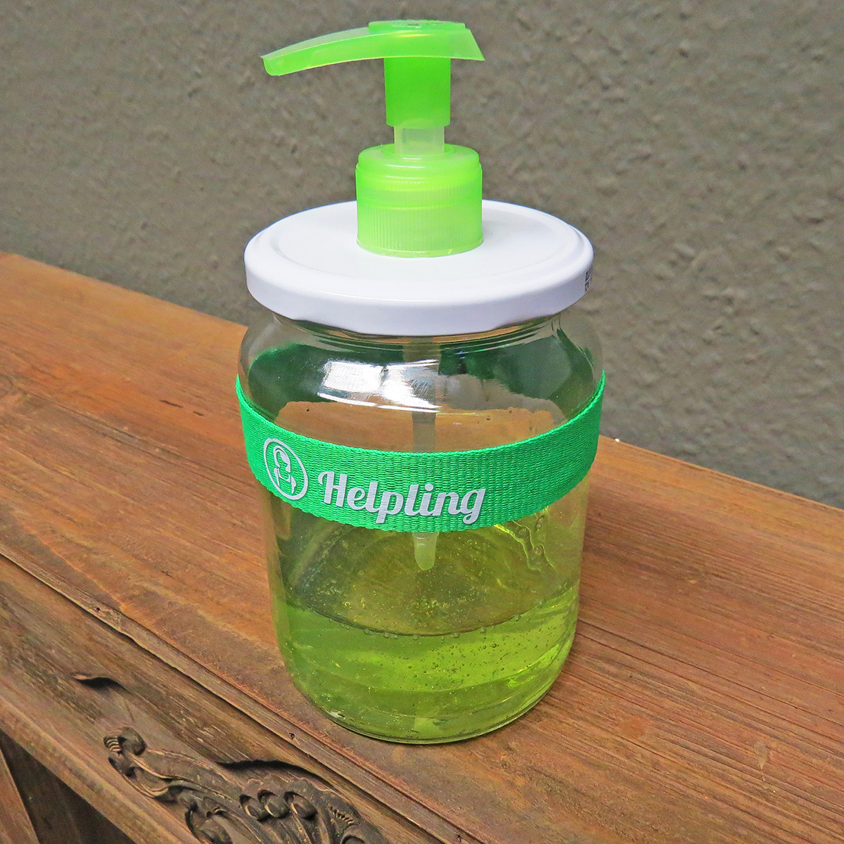 FB Helpling Upcycling DIY Seifenspender selbst gebaut